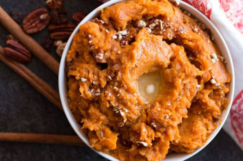 Maple Orange Mashed Sweet Potatoes
